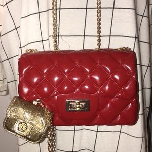 🆕Red Jelly Purse & AirPods Case